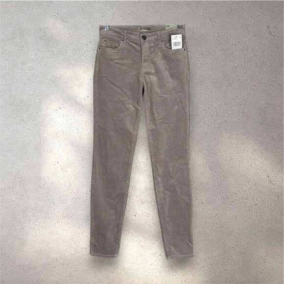 Kut from the Kloth Denim - KUT From The Kloth Diana Skinny Pants Women’s 0 Concrete Gray Corduroy High Rise